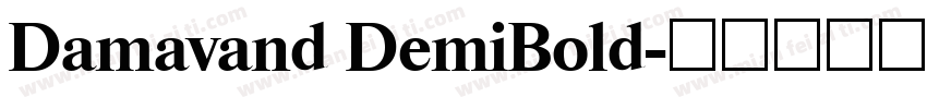 Damavand DemiBold字体转换